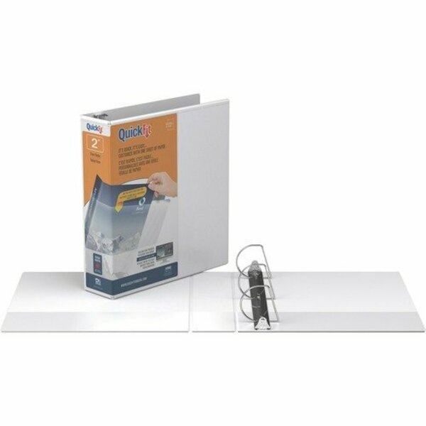 Stride View Binder, Quick Fit, D-Ring, 2in, 11-1/4inx11-3/4in, White STW870300
